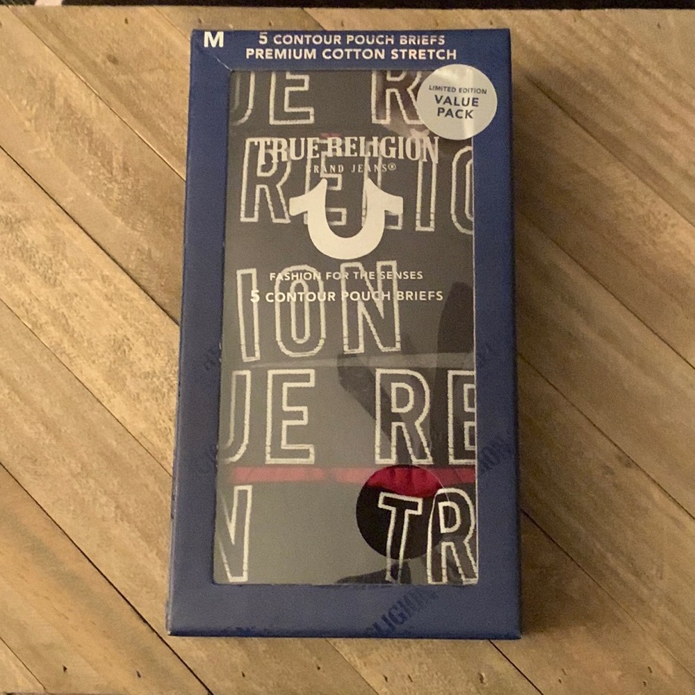 5 pack True Religion briefs
